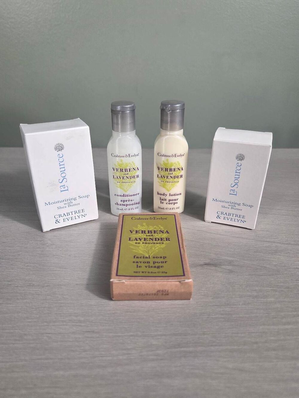 Crabtree & Evelyn 5 Piece Hotel Minis Lot